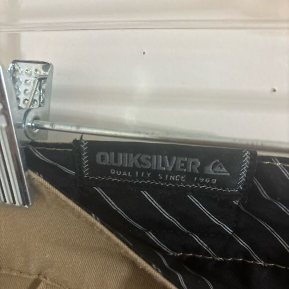 Quicksilver Men's Tan Pants chino size 28 EUC - Picture 3 of 4